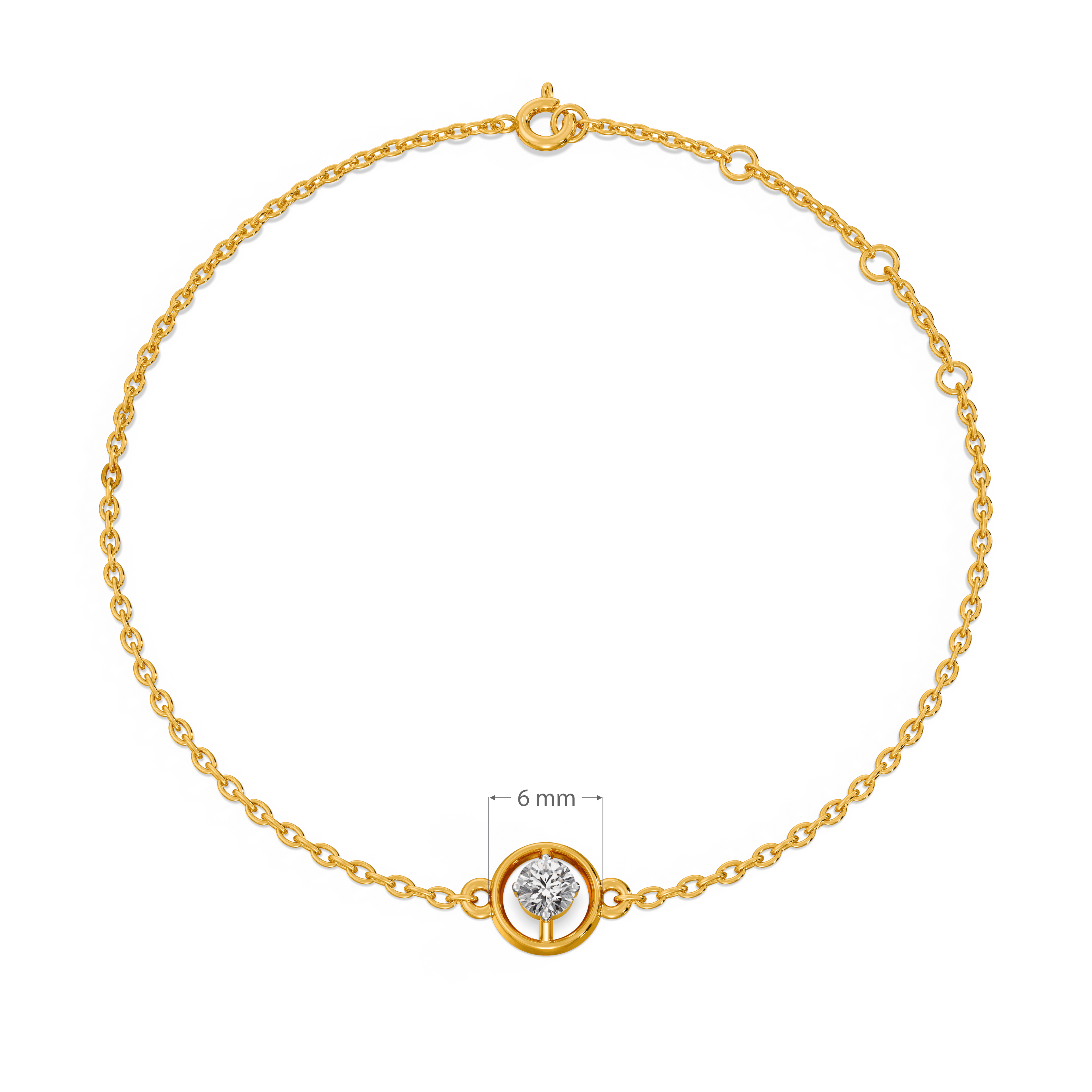 Orba Shine 9KT Gold Laboratory Grown Diamond Bracelet