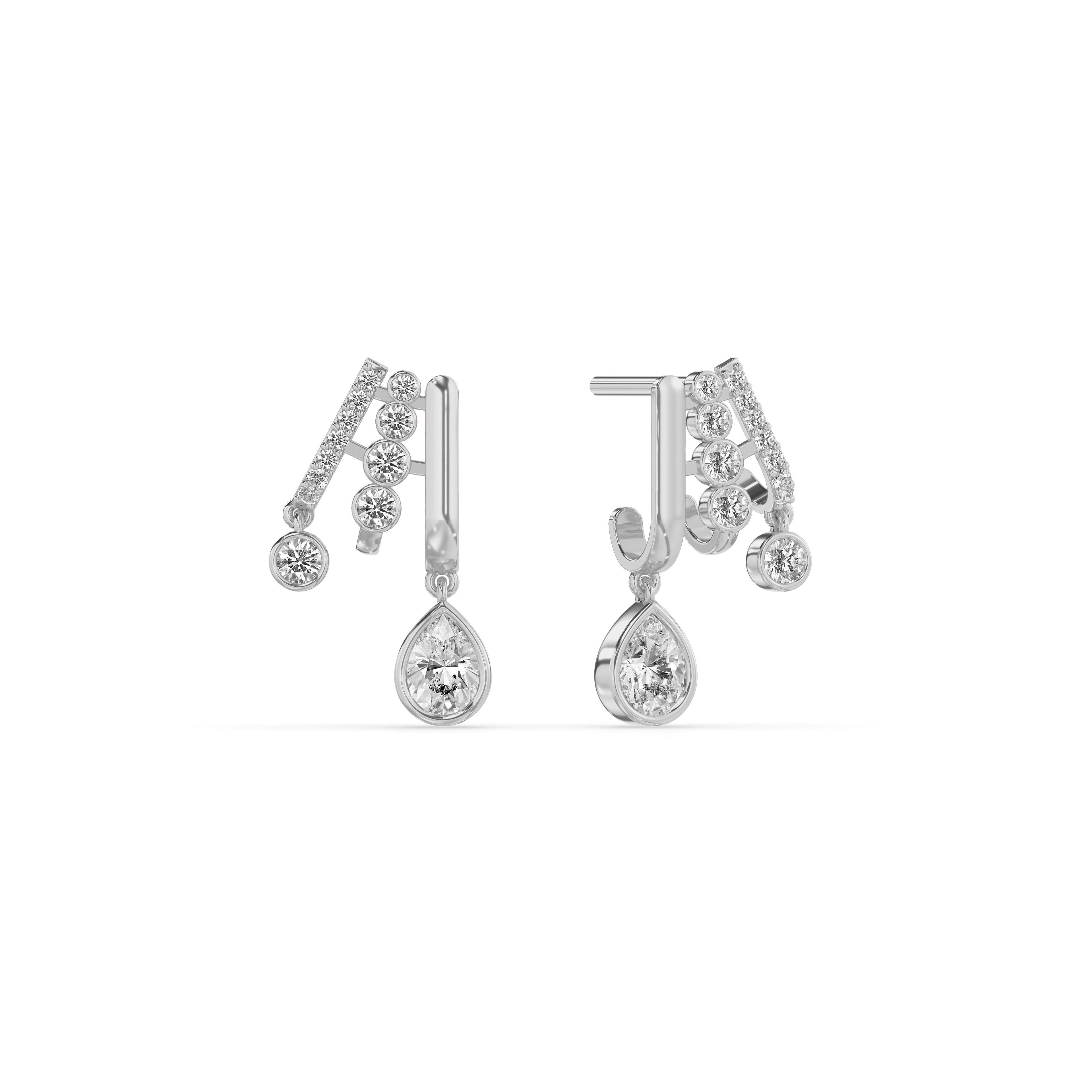 925 Sterling Silver Fringe Earrings
