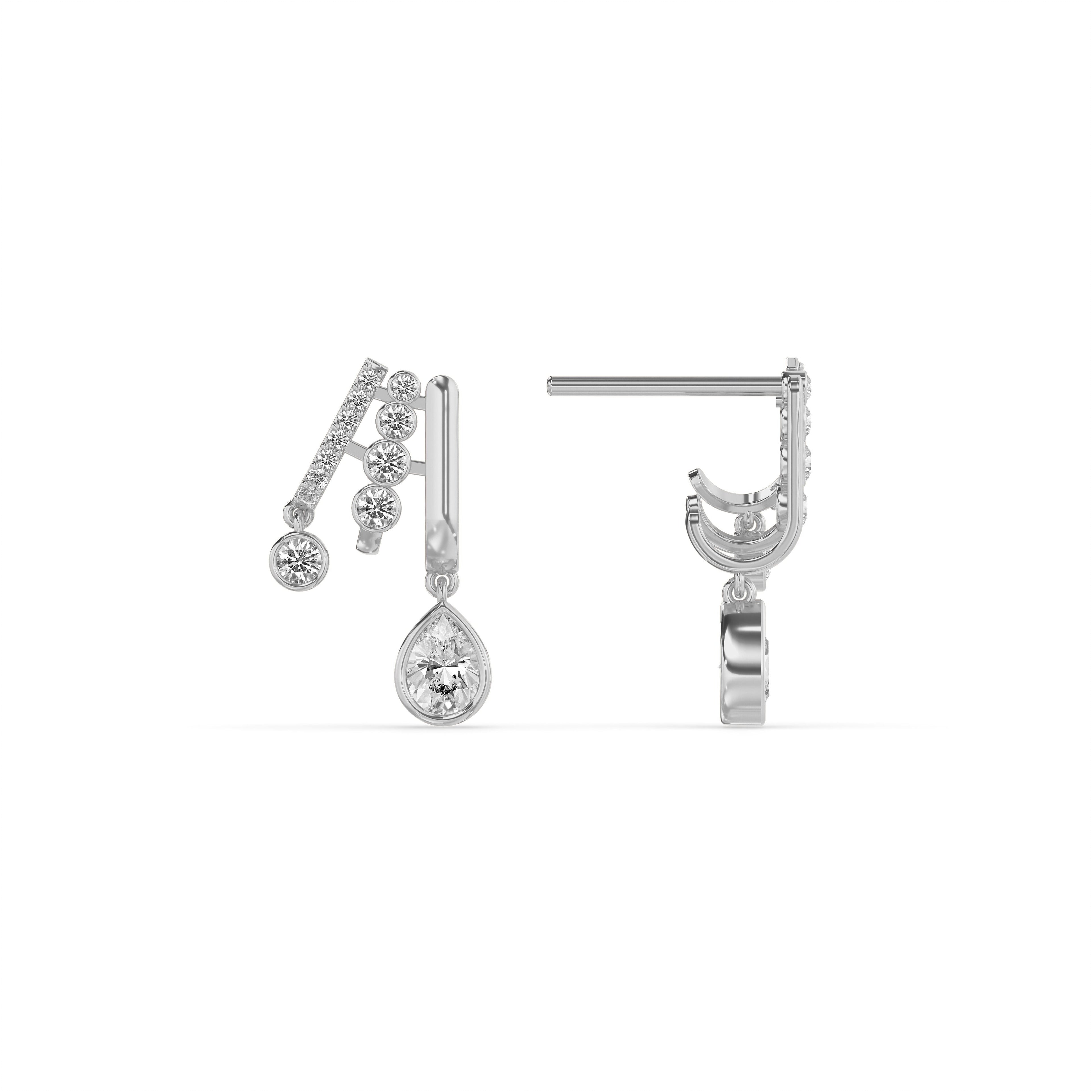 925 Sterling Silver Fringe Earrings