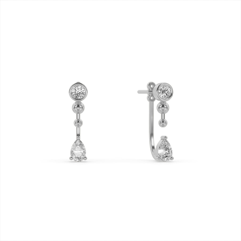 925 Sterling Silver Bauble Drop Earrings