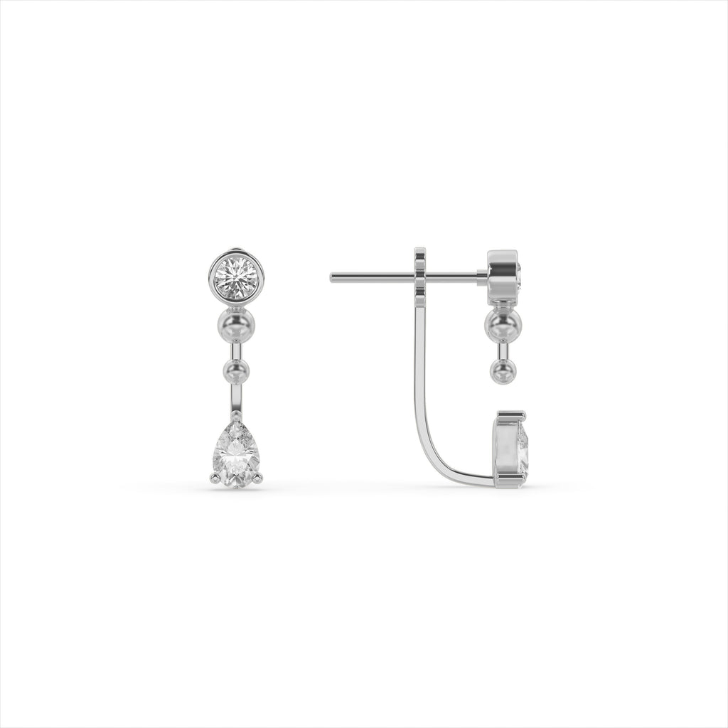 925 Sterling Silver Bauble Drop Earrings